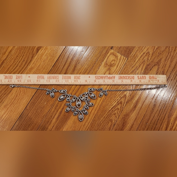 Brighton Mckinney Silver Necklace and Earring Set with Crystal Details - Picture 6 of 6